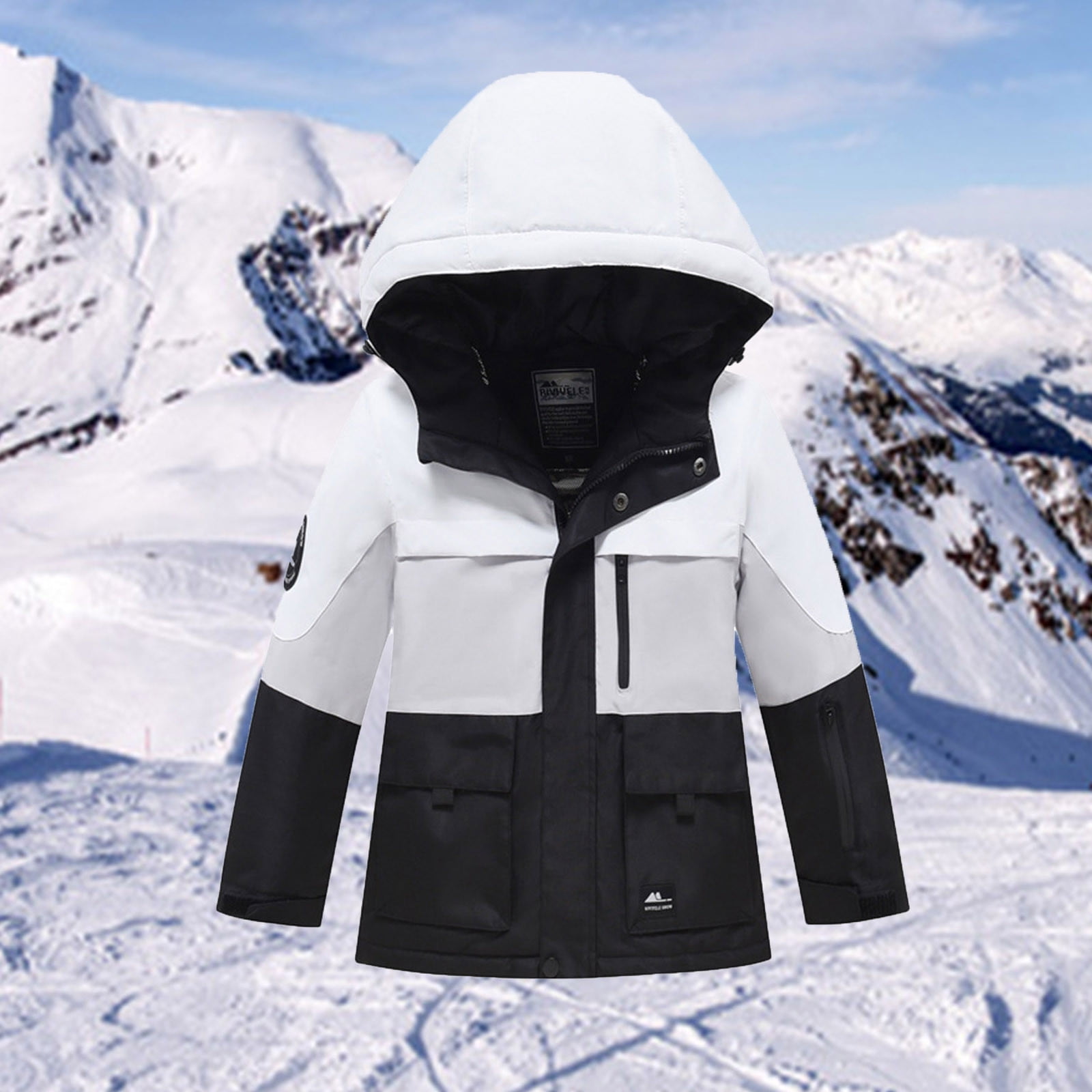 Combinaison De Neige Enfant 2026 - Manteau Et Pantalon Intégré, Avec Capuche - Vêtement D'extérieur Chaud Pour Bébé Garçon