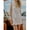 White-S, variant on White Sleeveless Lace-Trimmed Boho Mini Dress With Tie Side