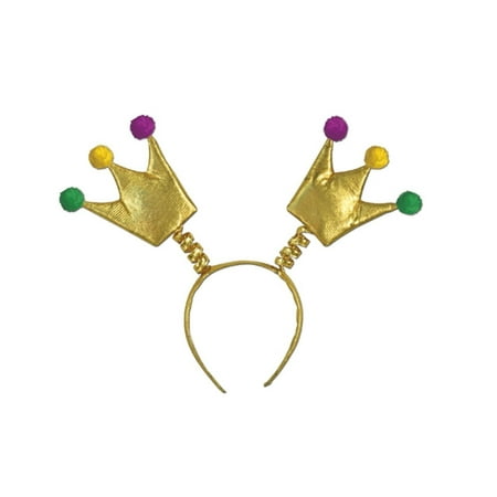 Club Pack of 12 Gold, Purple and Green Mardi Gras Crown Bopper Headband Party (Best Golf Brands For Clubs)