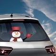thumbnail image 4 of Kenally Etiqueta engomada del limpiaparabrisas de la ventana trasera del coche de Papá Noel estilo de coche de Navidad divertido brazo que agita las Automoción decorativa y accesorios No.11 Kenally VI1434-11B, 4 of 6