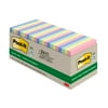 Post-it® Greener Notes, 3 in x 3 in, Sweet Sprinkles Collection, 24 Pads/Cabinet Pack