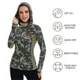 thumbnail image 5 of BASSDASH Women's UPF 50+ Camo Hunting Hoodie with Neck Gaiter Breathable Performance Long Sleeve Fishing Hooded Tee FS03W, 5 of 7
