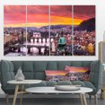 thumbnail image 1 of Bridges in Prague Panorama - Landscape Canvas Art Print, 1 of 3