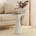 thumbnail image 6 of Open Box COZAYH Pedestal SM Drink Round Martini Table for Living Rooms/Bedrooms, 6 of 8