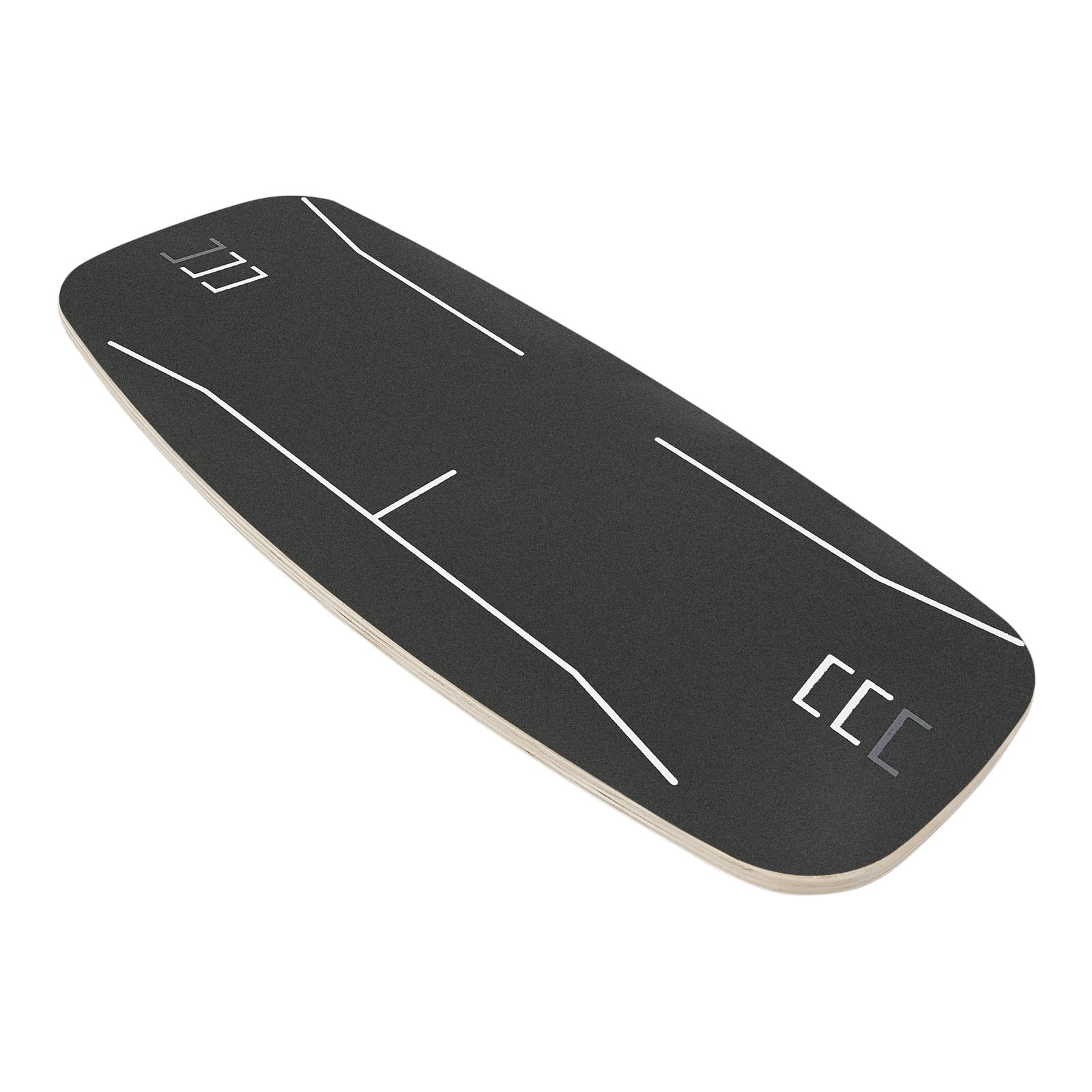 Golf Swing Trainer Pressure Balance Plate, Sandpaper Grip Surface, Anti-Slip Bottom Pad, Wood Construction for Improved Stability, Enhances Golf Performance