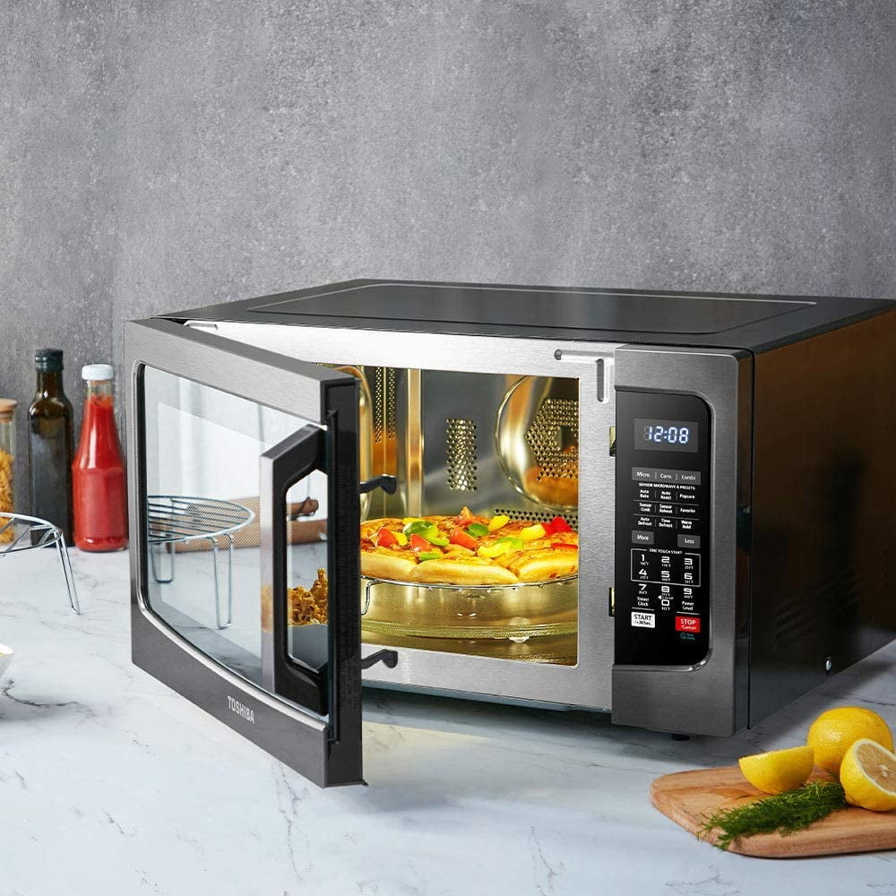 TOSHIBA 4-in-1, 1.5 cu. ft., Countertop Microwave Oven, Smart