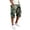 #1--Camouflage Green, variant on Zimjoy Men's Bermuda Long Cargo Shorts Below Knee Elastic Waist Drawstring Relaxed Fit Work Casual Shorts, Khaki L