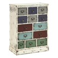 thumbnail image 1 of Linon Paquet Treize Tiroir en Métal Accent Coffre en Blanc, 1 of 11