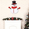 thumbnail image 6 of Large Felt Christmas Snowman Hanging Decoration For Wall And Door - Movable Hand Proch Decoration for Holiday Party and Home Decor, 6 of 6