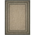 thumbnail image 7 of SAFAVIEH Courtyard Ercan Striped Indoor/Outdoor Area Rug, 5'3" x 7'7", Natural/Black, 7 of 7