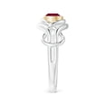 thumbnail image 3 of ANGARA Natural Bezel-Set Solitaire Ruby Dual Infinity Ring in 14K White & Yellow Gold for Women (Size-5mm) | July Birthstone, Birthday, Anniversary, Jewelry Gift for Women | Natural Ruby Ring, 3 of 9