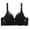 Black, variant on Lingerie for Women Fashion Lace Gathered Bra for Women with Adjustable Straps and Thin Cup Design Purple 95B