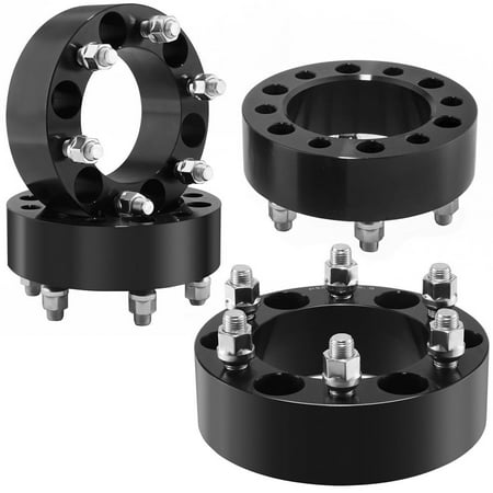 Costway 4PC 2'' Chevy 6x5.5 Wheel Spacer Adapters For Silverado 1500 Tahoe (Best Wheel Spacers For Silverado)