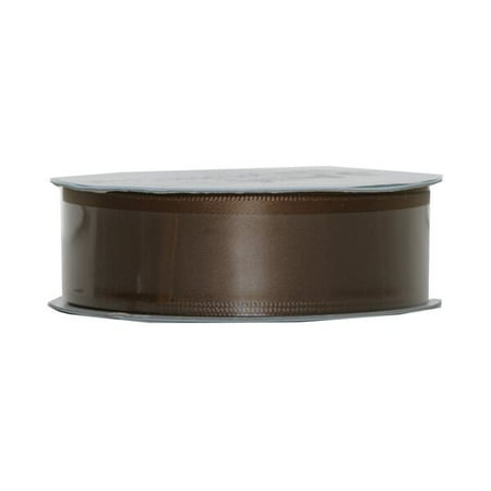Chocolate Brown Satin Ribbon - JAM Paper Satin Ribbon, 7/8 x 3 yards, Chocolate Brown, Sold Individually