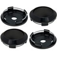 thumbnail image 2 of AUTUT 64mm Wheel Center Caps Rim Hub Center Covers Replacement 61mm Lug to Lug (Black) - 4Pcs, 2 of 4