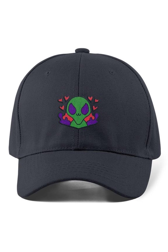 Cute Alien W Hearts Hat Hat -Image by Shutterstock, Small