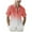 Watermelon Red, variant on Mens Gradient Linen Shirts Casual Button Down Short Sleeve Beach Summer Shirts