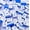 Blue, variant on American-style Mahjong Set (4 layers), 160 blue acrylic engraved mahjong tiles, includes mahjong bag and accessories: Toys and Games
