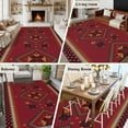 thumbnail image 5 of 6x9 Area Rugs for Living Room, Red Non Slip Area Rugs for Kitchen Bedroom Entryway, Boho Vintage Washable Carpet Runner Rug Floor Mats for Bedroom Home Decor Ethnic Tribe Abstract Art Retro, 5 of 9