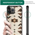 thumbnail image 6 of Case for iPhone 16 Pro Case, Graphic Design Case for Girl Boy Soft Silicone Hard Acrylic Shock Protection Designed Case for iPhone 16 Pro Western Boho Geometric Symmetry Pattern, 6 of 7