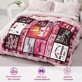 thumbnail image 3 of Gifts for Mom Throw Blanket Mom Blanket from Daughter Son, Gifts for Anniversary Mom Birthday Gifts, I Love You Mom Blanket,Soft Flannel Blanket for Mom 60"*50", Christmas, Holiday, Thanksgiving Gift, 3 of 5