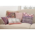 thumbnail image 4 of SARO 8416.M1220B 12 x 20 in. Rectangle Boho Mix Down Filled Throw Pillow - Multi Color, 4 of 4