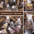 thumbnail image 3 of Bolsas Transparentes, Bolsa Transparente Vacía Que Ahorra Espacio, Cierre De Cordón Transpirable, Organza, 100 Piezas Para Monedas Para El Hogar, 3 of 7