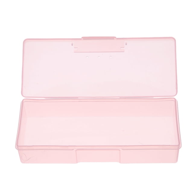 La caja de almacenamiento de herramientas para suministros de uñas se puede montar en barras de arena de empuje rosa