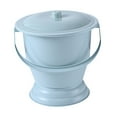 thumbnail image 4 of Wswqop Bedpan Chamber Pot Night Urinal ,Thickened, Portable Toilet Spittoon Urinal with Blue, 4 of 9