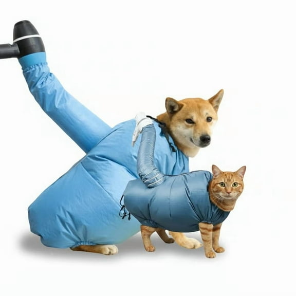 Leutsin Portable Pet Drying Bag for Dogs and Cats - Pet Dryer Blower for Bath Time,Fast-Drying Pet Grooming Sack with Silver-Coated Oxford Fabric,Specially Designed for Bathing Pets,S