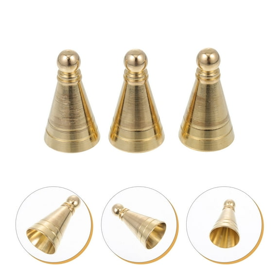 LEORX 3Pcs Golden Brass Incense Moulds Tower Incense Shape Making Tool for Tea Room Supply