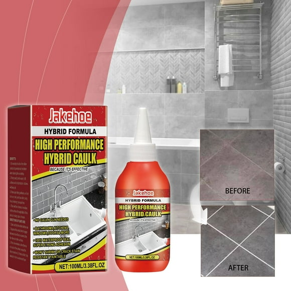 Hybrid Caulk, High Performance Waterproof & Weatherproof Hybrid Polymer Sealant, Strong, Paintable, Indoor, Outdoor, Bath, Shower, Sink, Window Watertight And Weathertight Polymer Sealant 100 ml