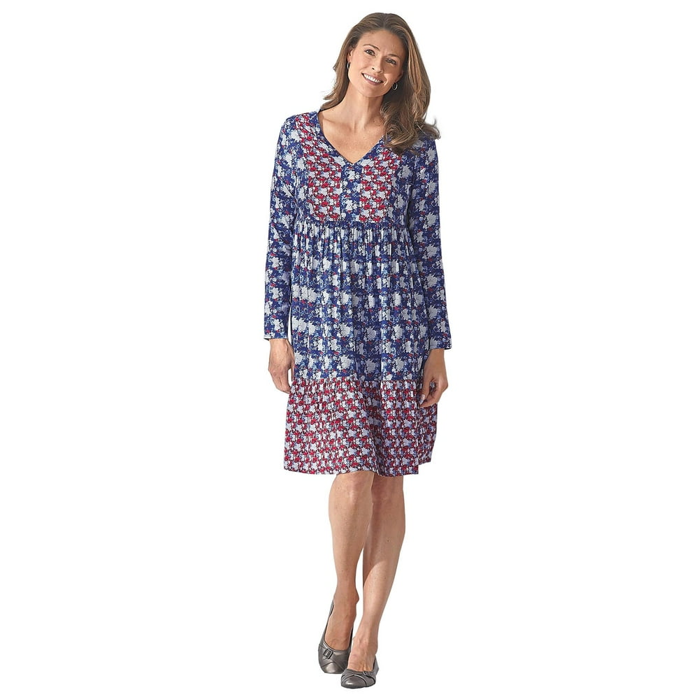 Carol Wright Floral Ruffle Dress