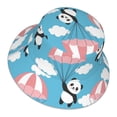 thumbnail image 3 of Gaeub Panda Flying in the Sky Printed Double Sided Reflective Bucket Hat Foldable Sun Hat for Camping Hiking Fishing, 3 of 9