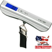 Camry Digital Travel Luggage Hanging Scale 110lbs / 50kgs Blue Backlight LCD Display