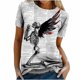 thumbnail image 4 of Tops de moda para mujer, divertidas camisetas informales holgadas con estampado, blusa, camisa estampada Fridja gope3294, 4 of 9