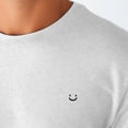 thumbnail image 5 of Dalix Lil Smile Embroidered Cotton Tee Lightweight Jersey Mens in Ash Gray S Small, 5 of 5
