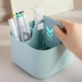thumbnail image 3 of Stackable Multipurpose Basket Organizer with Handle - Perfect for Home & Office Light Blue, 3 of 9