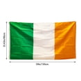 thumbnail image 2 of Irish Patch Included Bright Colors Durable Brass Double Quality Polyester Irish National Flags For Indoor Outdo Flower Banner for Birthday Party, 2 of 7
