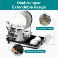 Dish Drying Rack Stainless Steel with Tray for Kitchen Counter,Upgraded