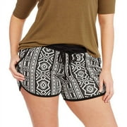Juniors' Plus Jacquard Printed Short