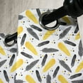 thumbnail image 3 of Ambesonne Feather Grommet Curtain, Bohemian Exotic Plumage, 50" x 96", Grey Yellow, 3 of 6