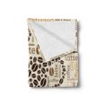 thumbnail image 2 of Modern Soft Flannel Fleece Throw Blanket, Latte Cappuccino Affogato Natural with Cup Shaped Coffee Beans Image, Cozy Plush for Indoor and Outdoor Use, 50" x 60", Cream Caramel and Brown, by Ambesonne, 2 of 5