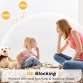 thumbnail image 6 of Pigo Window Privacy Film, Non-Adhesive Frosted Glass Window Film for Bathroom, Static Cling Heat Blocking Stickers for Home Indoor Opaque Frosting Coverings House Tint, 35.4" x 78.7", 6 of 10