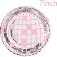 thumbnail image 4 of 100Pcs Disco Party Decorations Disco Tableware, Disco Plates Napkins Cups 80s 90s Party Plates Napkins Cups Pink Disposable Dinnerware, 4 of 4