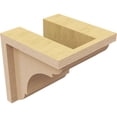 thumbnail image 5 of 5"W x 5"D x 5"H Wide Bryant Rough Cedar Woodgrain TimberThane Corbel, Primed Tan, 5 of 6