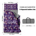 thumbnail image 5 of KAINSY Toddler Nap Mat with Pillow and Blanket, Personalized Name Nap Mats for Daycare Preschool Kindergarten Custom Ocean Series Portable Sleeping Bag for Kids Boys Girls Mermaid, 5 of 8