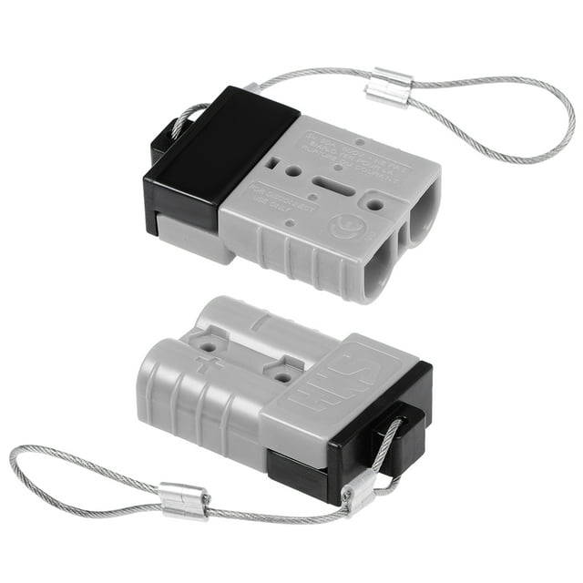 Unique Bargains 6 Gauge Battery Quick Connect Disconnect Kit 50A Wire Harness Connector for Winch Auto Car Trailer Driver Grey 2pcs