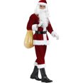 thumbnail image 3 of Disfraz de Papá Noel para hombre, talla M-4XL, uniforme de cosplay navideño para adultos, ropa para actuaciones en el escenario, 3 of 5
