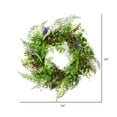 thumbnail image 2 of Vickerman 24" Artificial Green Maytime Wreath., 2 of 2